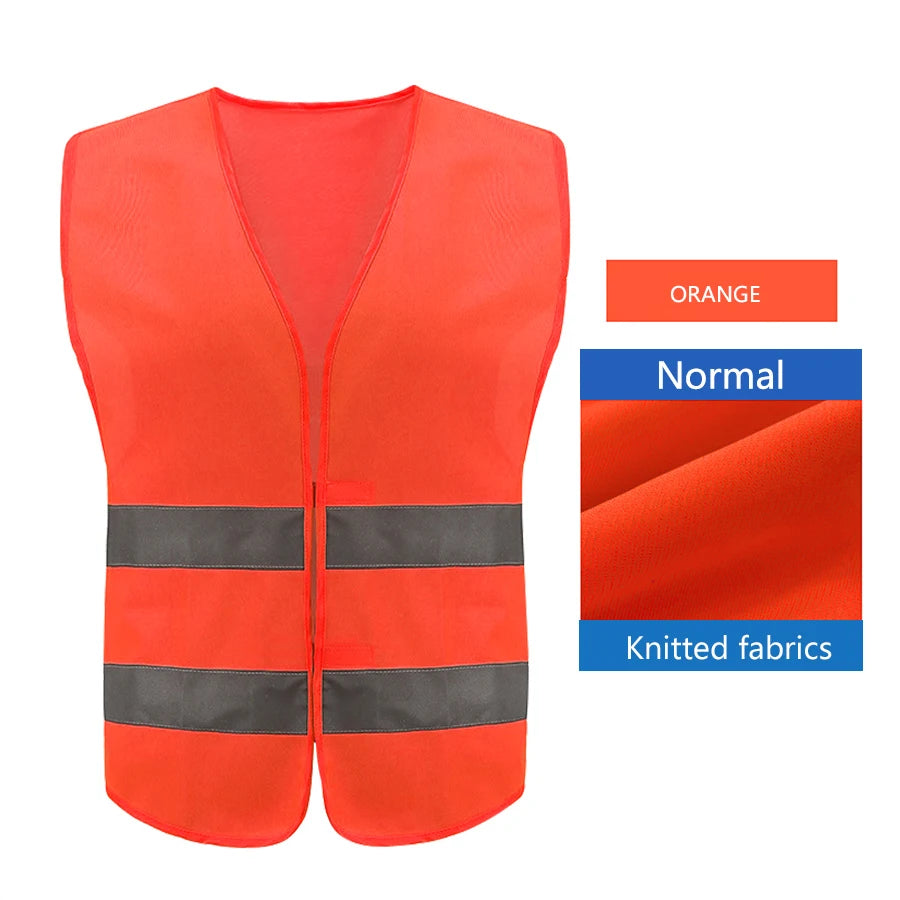 Safety High Visibility Reflective Vest Adjustable Reflective Security Vests Traffic Night Outdoor For Running Cycling Sports