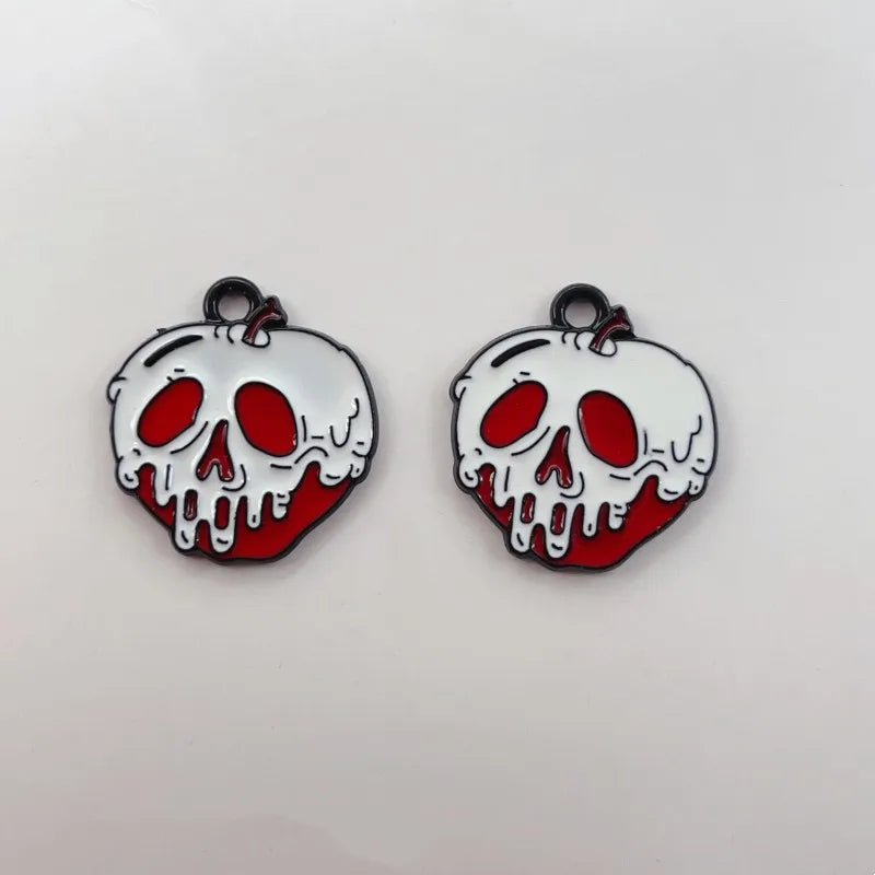 10 Alloy Charm Cartoon Earrings Pendant DIY Keychain Necklace Jewelry Pendant Necklace Halloween Easter Gift