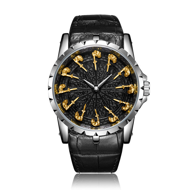 Twelve Round Table Knight Watch Mechanical Without Ground Support Mechanical Watch Men's Watch Trend