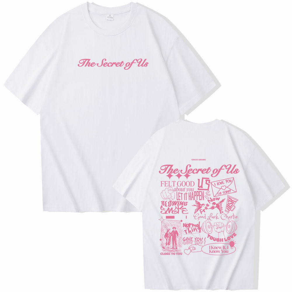 Gracie Abrams The Secret of Us printed short sleeved loose T-shirt top