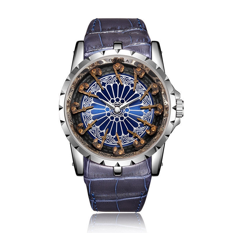 Twelve Round Table Knight Watch Mechanical Without Ground Support Mechanical Watch Men's Watch Trend