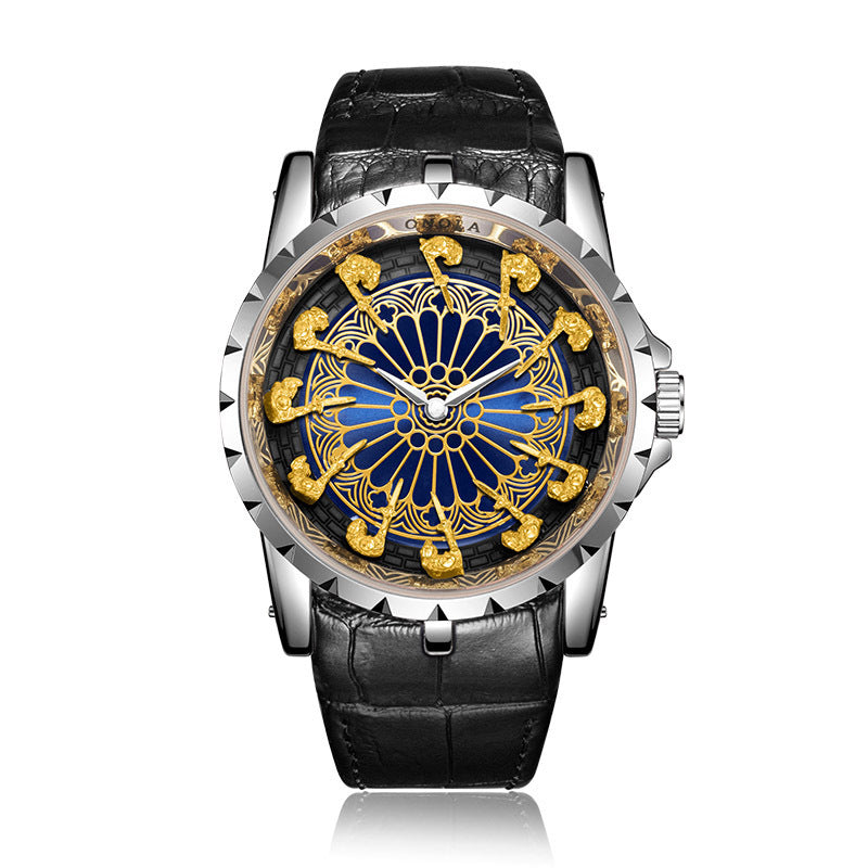 Twelve Round Table Knight Watch Mechanical Without Ground Support Mechanical Watch Men's Watch Trend