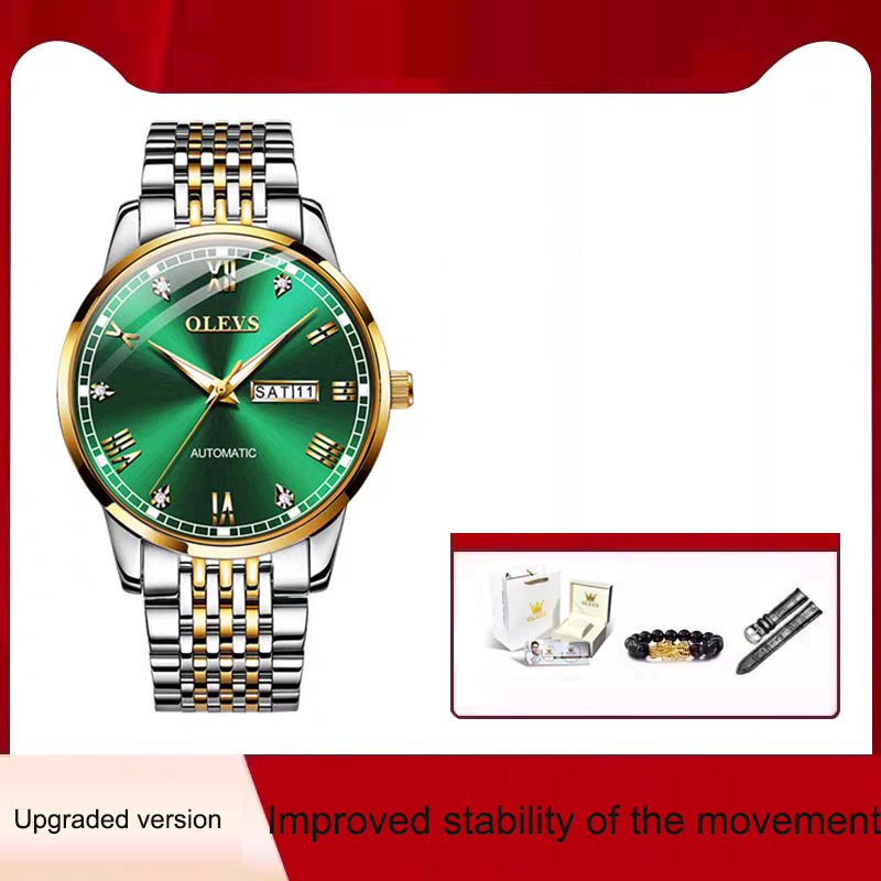 Men's Watch Men's Mechanical Watch Fully Automatic Simple Wind Waterproof Night Light Watch