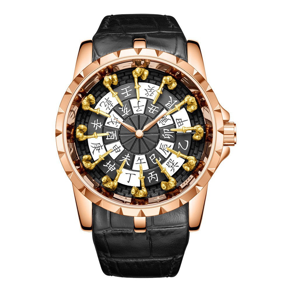 Twelve Round Table Knight Watch Mechanical Without Ground Support Mechanical Watch Men's Watch Trend