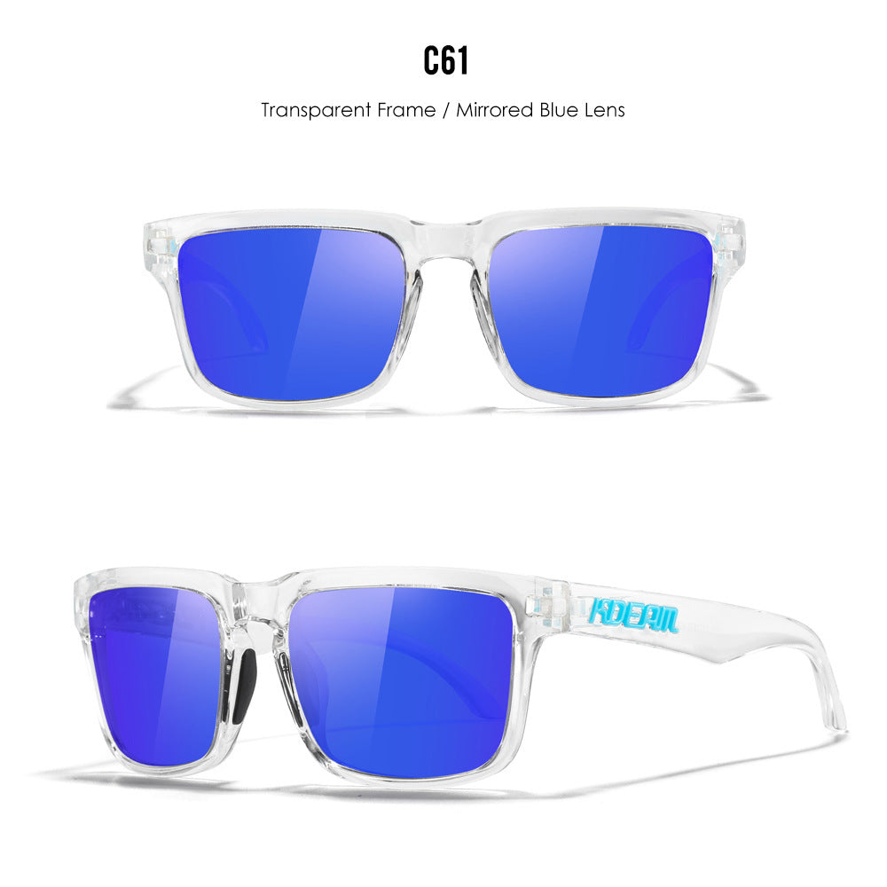 Classic polarized sunglasses for men and women ultra light driving glasses colorful real film sunglasses