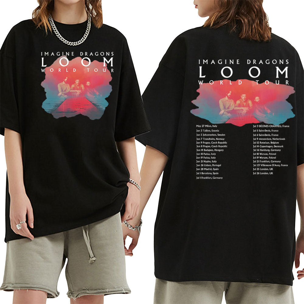 Imagine Dragons Loom Tour short sleeved women's T-shirt top