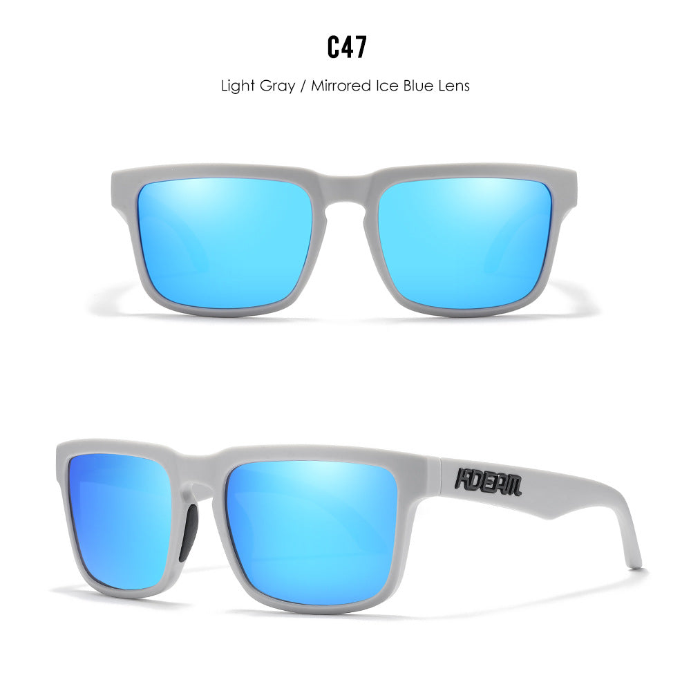 Classic polarized sunglasses for men and women ultra light driving glasses colorful real film sunglasses