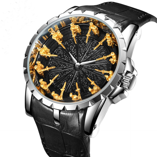 Twelve Round Table Knight Watch Mechanical Without Ground Support Mechanical Watch Men's Watch Trend