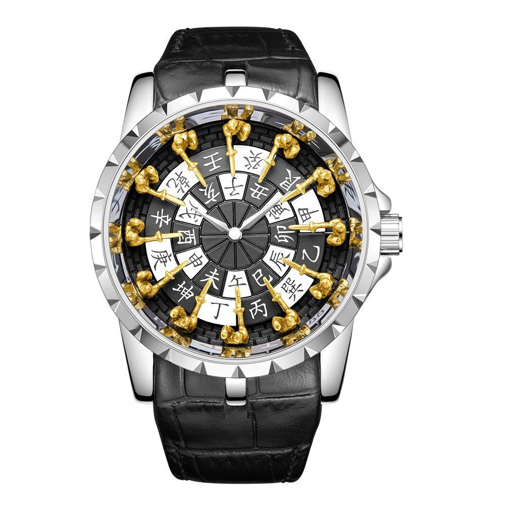 Twelve Round Table Knight Watch Mechanical Without Ground Support Mechanical Watch Men's Watch Trend