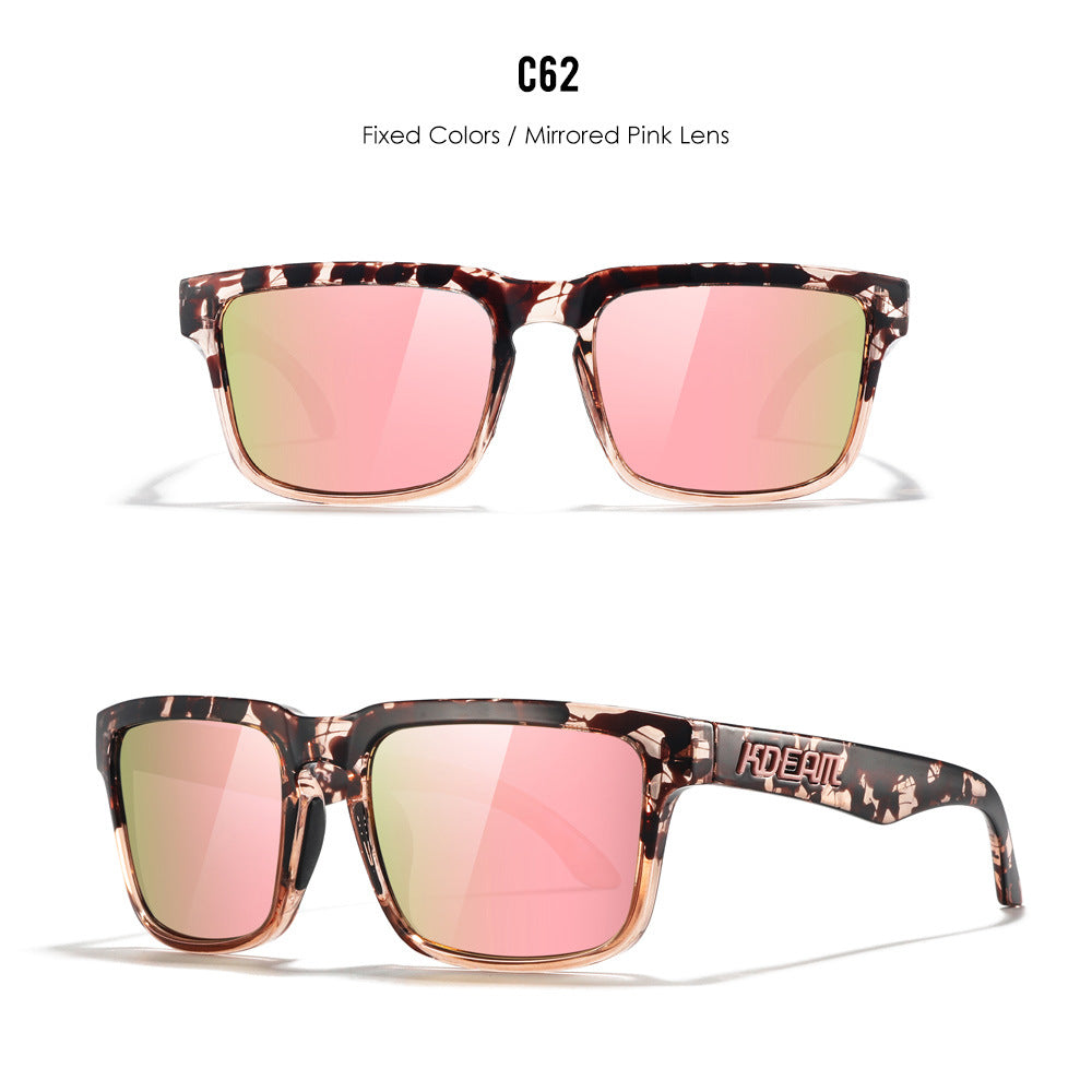 Classic polarized sunglasses for men and women ultra light driving glasses colorful real film sunglasses