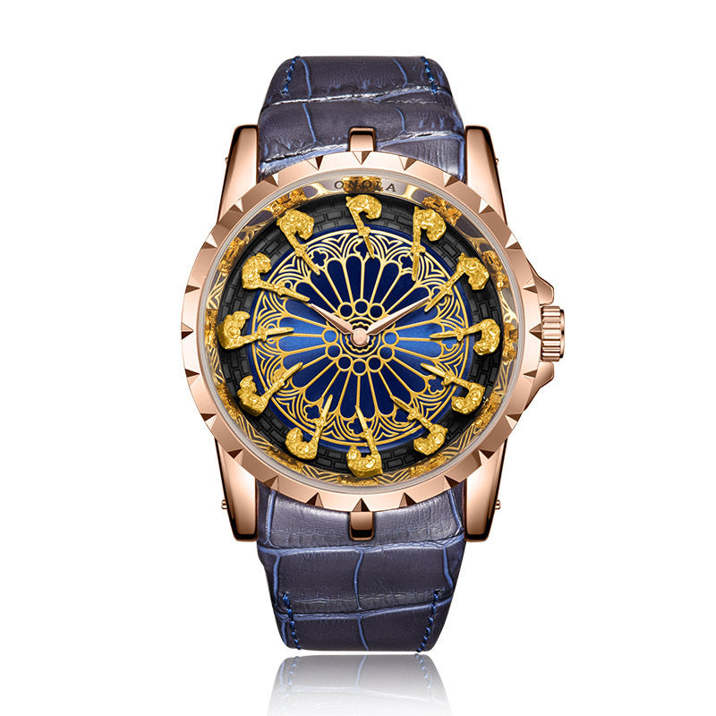 Twelve Round Table Knight Watch Mechanical Without Ground Support Mechanical Watch Men's Watch Trend
