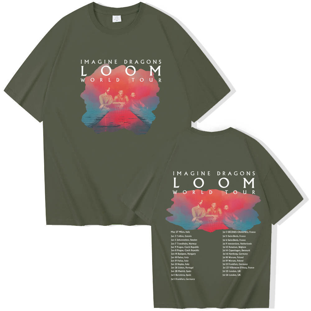 Imagine Dragons Loom Tour short sleeved women's T-shirt top