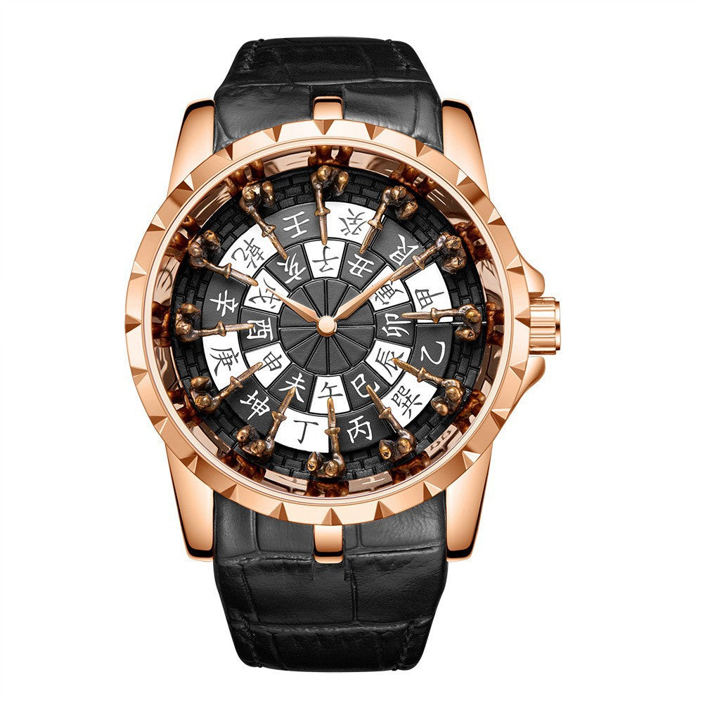 Twelve Round Table Knight Watch Mechanical Without Ground Support Mechanical Watch Men's Watch Trend
