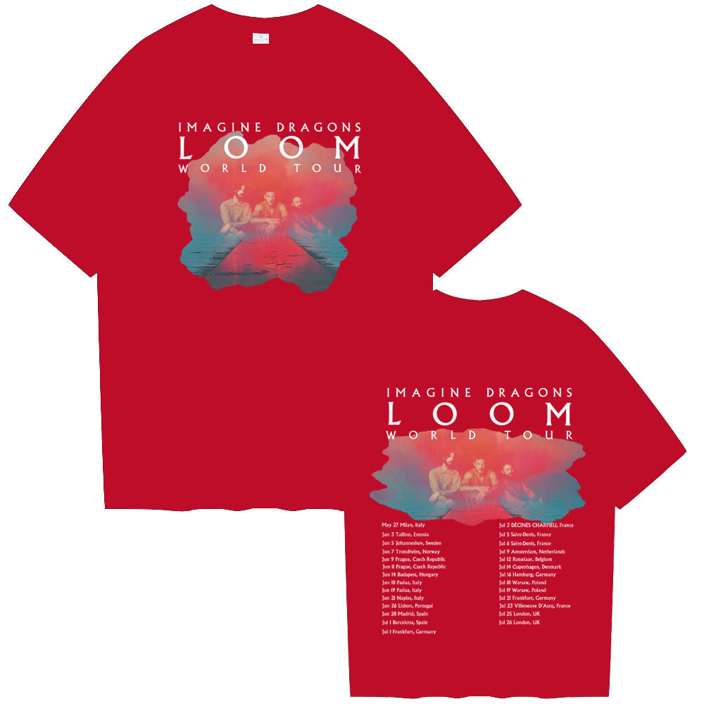 Imagine Dragons Loom Tour short sleeved women's T-shirt top
