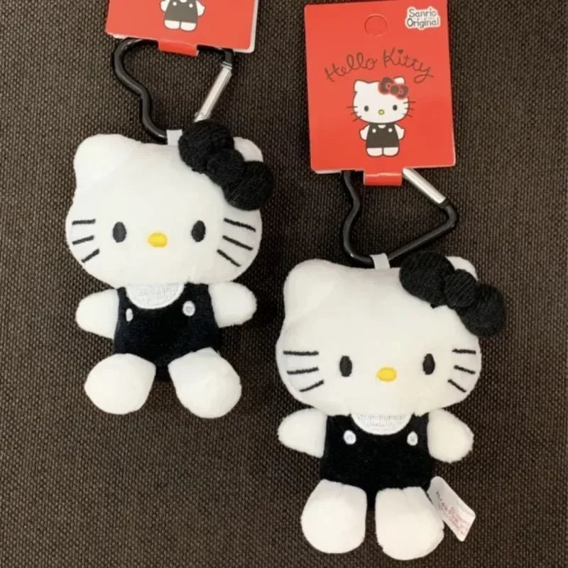 2025 New Hello Kitty Love Keychain Kawaii Sanrio Anime Soft Doll Pendant Cute Cartoon Schoolbag Decoration Toys Birthday Gift