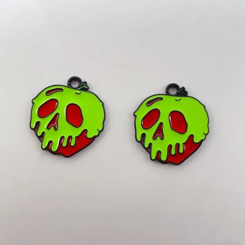 10 Alloy Charm Cartoon Earrings Pendant DIY Keychain Necklace Jewelry Pendant Necklace Halloween Easter Gift