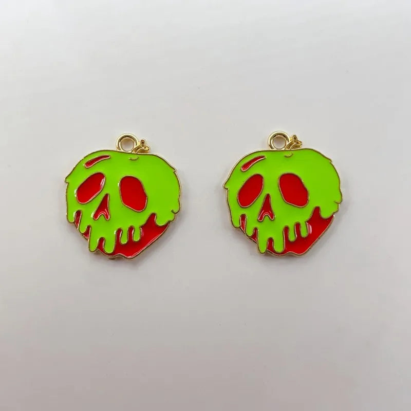 10 Alloy Charm Cartoon Earrings Pendant DIY Keychain Necklace Jewelry Pendant Necklace Halloween Easter Gift