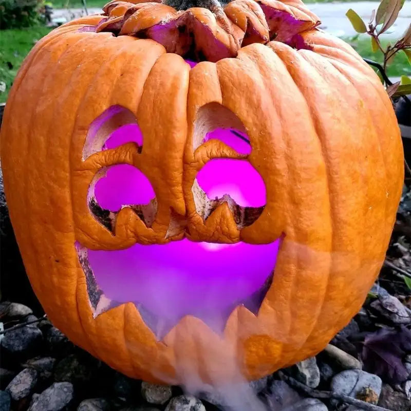 F68D Halloween LED Light Fogger Water Fountain Pond Maker for Halloween Decor