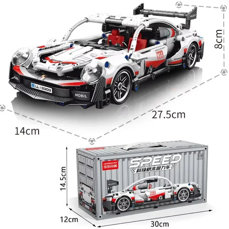 Supercar Building Blocks Car Early Learning Educational Assembled Toys Boys And Children Birthday Gift Building Blocks Ornaments