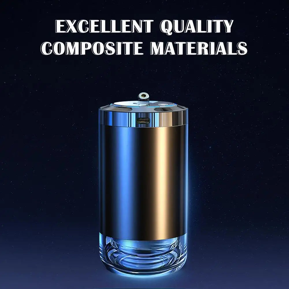 Car Aromatherapy Machine Air Freshener with Starry Sky Light Rechargeable Perfume Diffuser Car Atmosphere Ornament