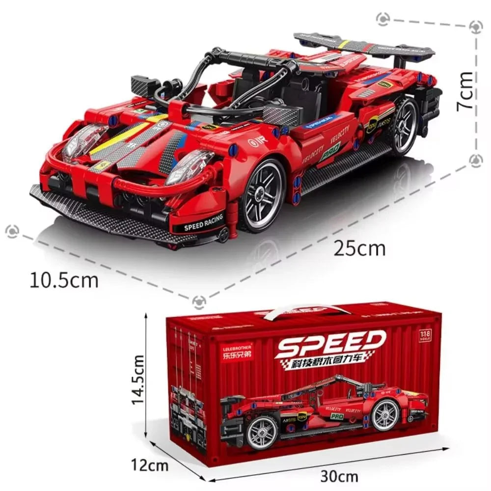Supercar Building Blocks Car Early Learning Educational Assembled Toys Boys And Children Birthday Gift Building Blocks Ornaments