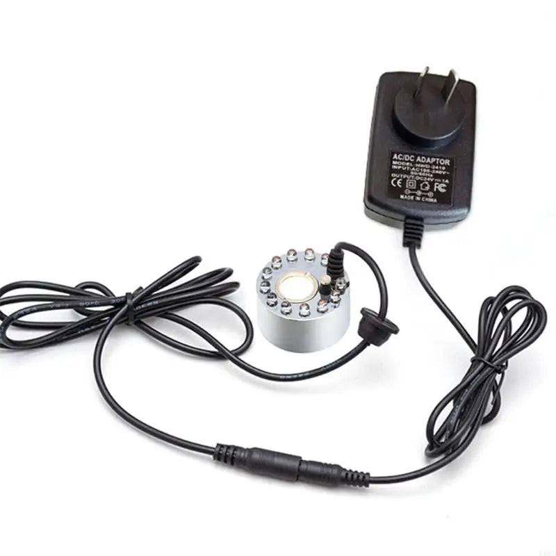 F68D Halloween LED Light Fogger Water Fountain Pond Maker for Halloween Decor