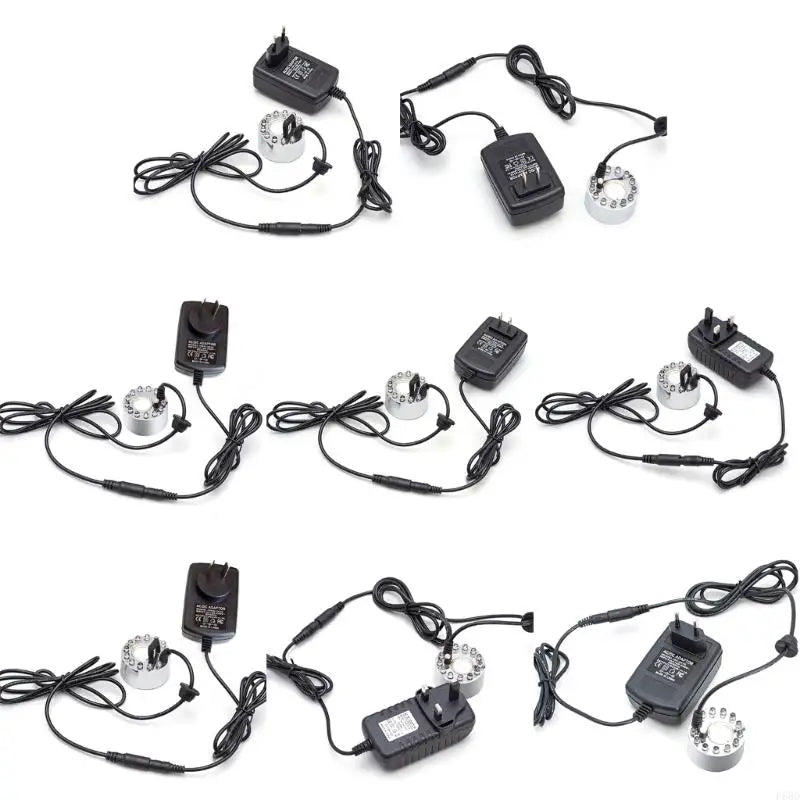 F68D Halloween LED Light Fogger Water Fountain Pond Maker for Halloween Decor