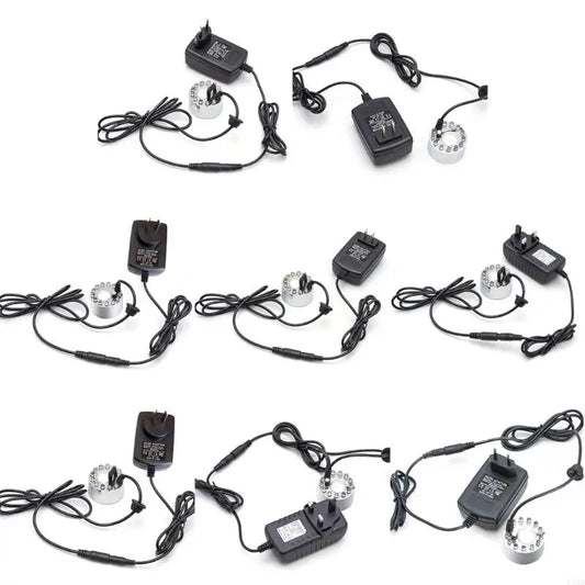 F68D Halloween LED Light Fogger Water Fountain Pond Maker for Halloween Decor