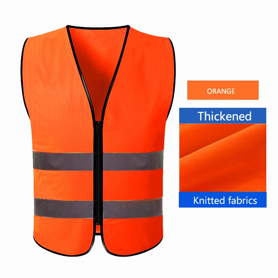 Safety High Visibility Reflective Vest Adjustable Reflective Security Vests Traffic Night Outdoor For Running Cycling Sports