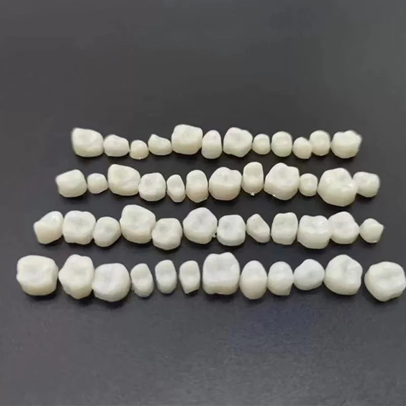 50/100pcs Dental Temporary Crown Resin Teeth Veneers Materials Porcelain Tooth For Anterior and Posterior Teeth Restoration Tool