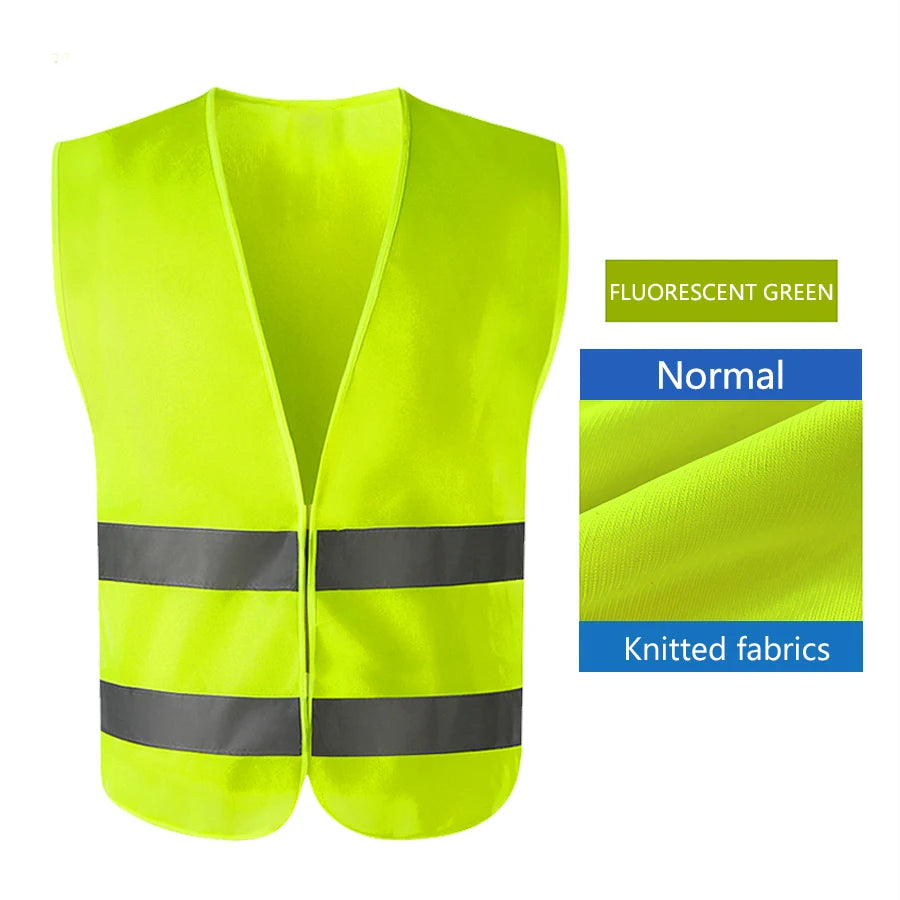 Safety High Visibility Reflective Vest Adjustable Reflective Security Vests Traffic Night Outdoor For Running Cycling Sports