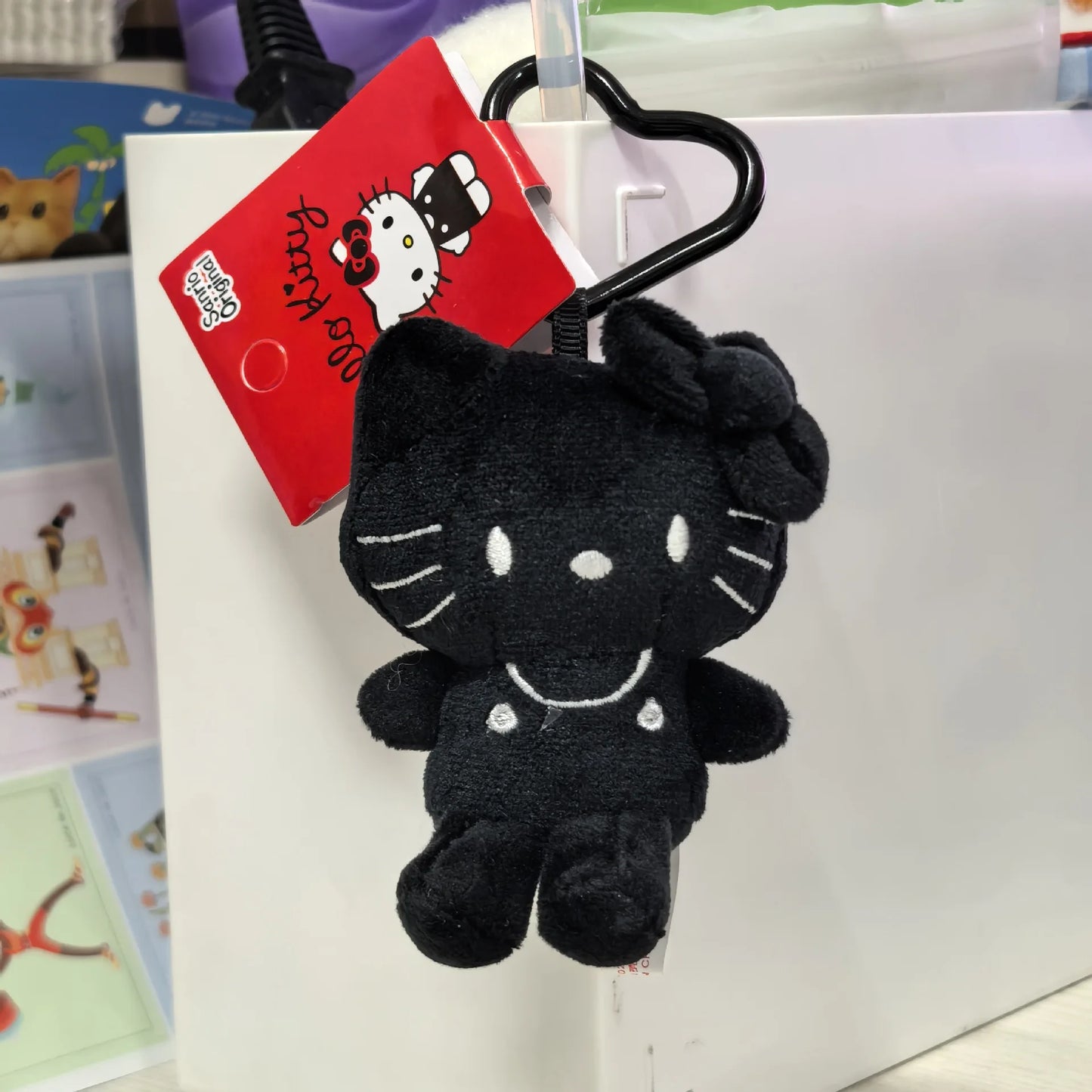 2025 New Hello Kitty Love Keychain Kawaii Sanrio Anime Soft Doll Pendant Cute Cartoon Schoolbag Decoration Toys Birthday Gift