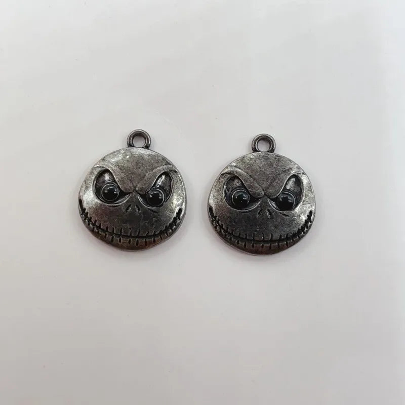 10 Alloy Charm Cartoon Earrings Pendant DIY Keychain Necklace Jewelry Pendant Necklace Halloween Easter Gift